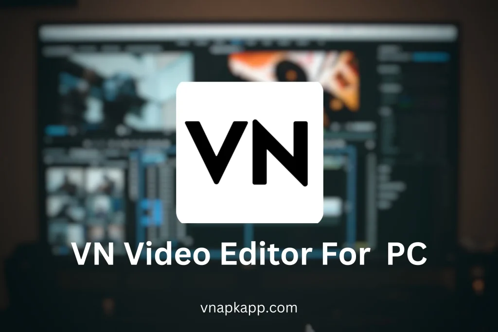 VN Video editor for pc picture having VN logo on it.